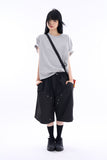 Broher rivet double-knee bermuda pants