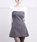 Serine Off Shoulder Shirt One Piece