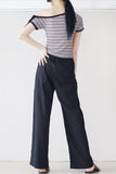 Bent Wide Pintuck Slacks