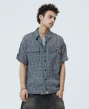 ROLL-UP CHECK HALF SHIRT