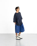 Cross Pleated Sweat Shorts