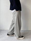 Pleat Wide Sweat Pants
