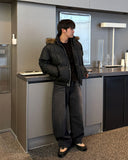 Kid Leather Raccoon Padding