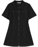 Dire Zipper Short One Piece