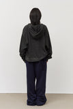 Peter Pigment Striped Zip Hoodie