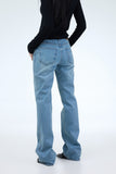 PRTN)Classic mid-rise straight jeans