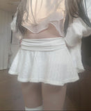 Heimin low-waist fur skirt