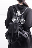 Diora Leather Two Pocket Backpack