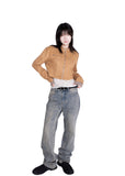 WASHED STRAIGHT DENIM PT