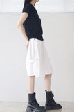 Jooah V-neck Hooded Short Sleeve T-shirt