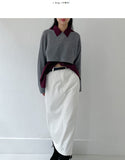 [Tube top SET] Monica Wool Layered Bolero