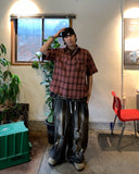 Dirty Washing Damage Balloon Denim