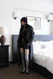 Stay line brushed long coat