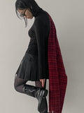 Tencel Cutting See-Through Neck Polar T-shirt