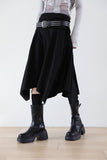 Pair Unbalance Flare Skirt