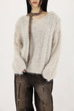 Puff leopard scarf tee