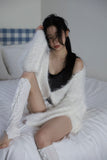 Fluffy lace fur shorts