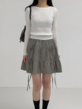 Ribbed Bamboo Boat Neck Knit T-shirt