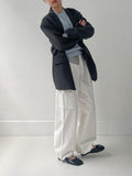 Moose Two-Way Cotton Cargo Wide Pants