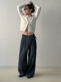 Stitch Pintuck Slim Fit Crop Shirt