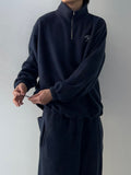 Kuankumas Fleece Half Zip Up Sweatshirt