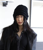Wave knit beanie