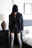 Wave knit beanie