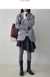 [wool57%] Aden Alpaca Wool Single Jacket