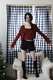 Fluffy lace fur shorts