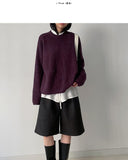 Angora Cuffs Overfit Knit