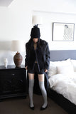 Wave knit beanie