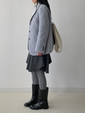 [wool57%] Aden Alpaca Wool Single Jacket