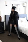 Stay line brushed long coat