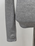 Soie V-neck warmer knit tee