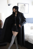 Stay line brushed long coat