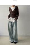 Fleece Hood Neck Wrap Cardigan