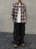 Grunge Leather Cargo Pants
