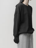 [1+1] Daily Ribbed Knit Sweatshirt