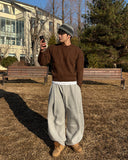 Brushed Curved Sweatpants