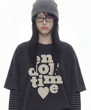 END OF TIME Lace Short Sleeve T-shirt