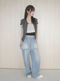 LIGHT BLUE SH SKIRT PT