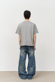 Cut-off Pigment Cropped Top