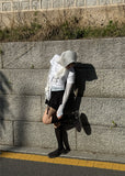 DRAPE SHIRRING T-SHIRTS