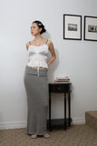 High Roll Up Long Skirt