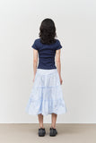 (W) Cherry Dot Button Top