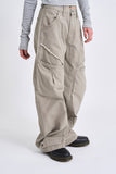 Curve pocket ham strap pants