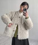 Jacqueline Round Overfit Fur Jacket