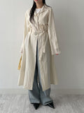Trench Mock Neck Belted Long One Piece