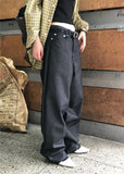 WASHED BLACK DENIM PANTS