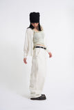 Max Wide Curved Twill Pants